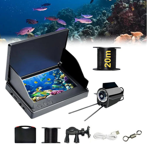 Cameră Subacvatică Pescuit Klastep – Ecran 5” HD, 8000mAh